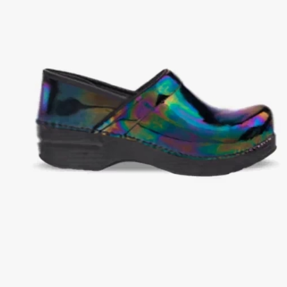 Dansko Professional Clog Petrol, Holographic Slip-On Clogs 8.5-9 Worn Twice